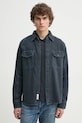 Rag & Bone camasa lung bleumarin MED24S0004ZDMI