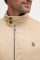 U.S. Polo Assn. kurtka przejściowa męska bawełniana Harrington MUP3260 beżowy