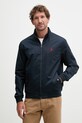 U.S. Polo Assn. kurtka przejściowa męska bawełniana Harrington granatowy MUP3260