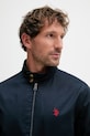 U.S. Polo Assn. kurtka przejściowa męska bawełniana Harrington granatowy MUP3260