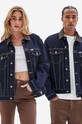Guess Originals kurtka jeansowa bawełniana Deer Denim bez podszewki granatowy M2BG71.D4DP2