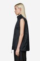 Rains ujjatlan Oadded Nylon Vest 1546 BLACK 15460.BLACK