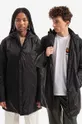 fekete Rains rövid kabát Padded Nylon Coat 1548 BLACK Uniszex