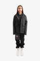 Rains rain jacket Short Hooded Coat black