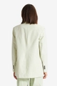 Wood Wood linen blend jacket Madeleine Mini Stripe Blazer green