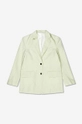 Blazer με μείγμα λινών Wood Wood Madeleine Mini Stripe Blazer  66% Βαμβάκι, 34% Λινάρι