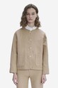 Plátěné sako A.P.C. Blouson Katia oversize béžová LIAEO.F02803