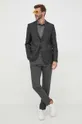 Volnen suknjič Karl Lagerfeld siva
