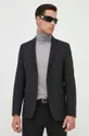 чёрный Шерстяной пиджак Karl Lagerfeld Мужской