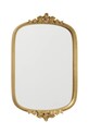 Boltze lustro ścienne 45 x 29,5 cm żółty 2059929