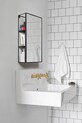 Ванная полка с зеркалом Umbra Cubiko 1009654.040