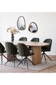 Salon i sypialnia House Nordic lustro ścienne Luxon 44 x 48 cm 4001711 brązowy
