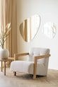 Σαλόνι και υπνοδωμάτιο Καθρέφτης τοίχου House Nordic Devonport 50 x 50 cm 4001090 γκρί