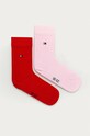 Tommy Hilfiger skarpetki dziecięce (2-pack) 391334 skarpetki długie czerwony 391334