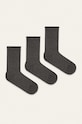 Calvin Klein - Ponožky (3-pak) dlhé ponožky sivá 100001768.NOS