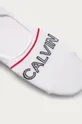 Calvin Klein - Členkové ponožky biela