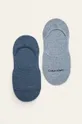 modrá Calvin Klein - Členkové ponožky (2-pak) Dámsky