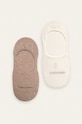 Calvin Klein - Kotníkové ponožky (2-pack) krátké ponožky hnědá 100001902.NOS