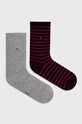 Шкарпетки Tommy Hilfiger 2-pack довгі шкарпетки фіолетовий 100001494