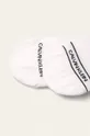 Calvin Klein - Členkové ponožky (2-pak) biela