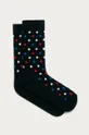 tmavomodrá Happy Socks - Ponožky Dot Sock Dámsky