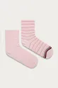 рожевий Tommy Hilfiger - Шкарпетки (2-pack) Жіночий