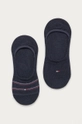 mornarsko modra Tommy Hilfiger nogavice (2-pack) Ženski