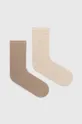 béžová Ponožky Calvin Klein 2-pak Dámsky