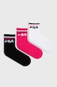 Fila skarpetki (3-pack) skarpetki krótkie fioletowy F9398.D