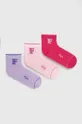 μωβ Κάλτσες Fila 3-pack Γυναικεία
