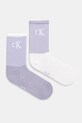 Κάλτσες Calvin Klein Jeans 2-pack ψηλές κάλτσες μωβ 701229467.NOS
