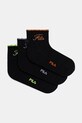 Шкарпетки Fila 3-pack довгі шкарпетки чорний F6787