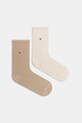 Tommy Hilfiger skarpety damskie 2-pack beżowy 371221119
