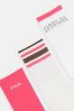 Fila skarpety damskie z bawełną 3-pack F5801 różowy SS26