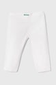 United Colors of Benetton legginsy dziecięce z elastanem biały 3MT1CF02J.G.NOS
