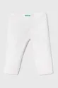 biały United Colors of Benetton legginsy dziecięce Dziewczęcy