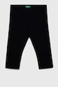 Otroške pajkice United Colors of Benetton Z elastanom črna 3MT1CF02J.G.NOS