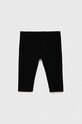 United Colors of Benetton legginsy dziecięce z elastanem czarny 3MT1GF01K.P.NOS