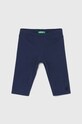 Дитячі легінси United Colors of Benetton з еластаном темно-синій 3MT1GF01M.P.Continuativ