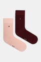 Tommy Hilfiger skarpetki dziecięce 2-pack skarpetki długie różowy 391334.G.9BYH