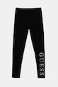 Guess legginsy dziecięce z elastanem czarny J93B11.J1314.PPYA