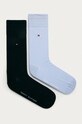 Ponožky Tommy Hilfiger 2-pak dlhé ponožky modrá 371111