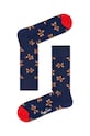 Ponožky Happy Socks Holiday Singles Gingerbread dlouhé ponožky námořnická modř GIN01.6000.M