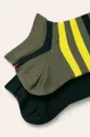 Tommy Hilfiger - Členkové ponožky (2 pak) zelená