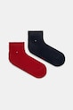Ponožky Tommy Hilfiger 2-pak krátke ponožky červená 342025001