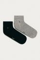 světle šedá Tommy Hilfiger - Pánské ponožky Quarter (2-pack) Pánský