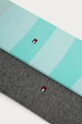 Ponožky Tommy Hilfiger (2-pack) 342021001 tyrkysová AA00