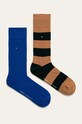 Ponožky Tommy Hilfiger (2-pack) dlouhé ponožky hnědá 342021001