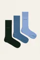 modrá Calvin Klein - Ponožky (3-pak) Pánsky