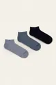 modrá Calvin Klein - Členkové ponožky (3-pak) Pánsky